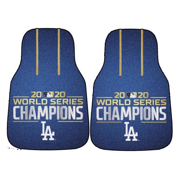 Los Angeles Dodgers 2020 World Series Champions 2Pk Carpet Car Mat Set - Military Republic