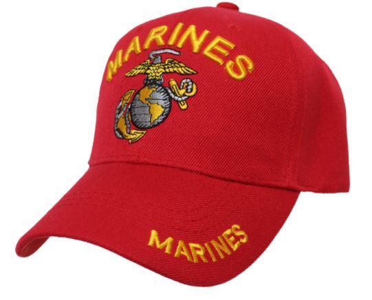 Marines Shadow Embroidery Cap (RED)-Military Republic