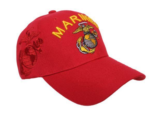 Marines Shadow Embroidery Cap (RED)-Military Republic