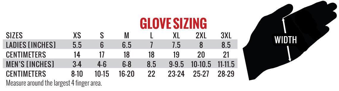 Red Flames Design Mechanic Motorcycle Gloves - Military Republic