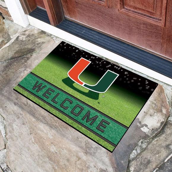 University of Miami Heavy Duty Crumb Rubber Door Mat - Military Republic