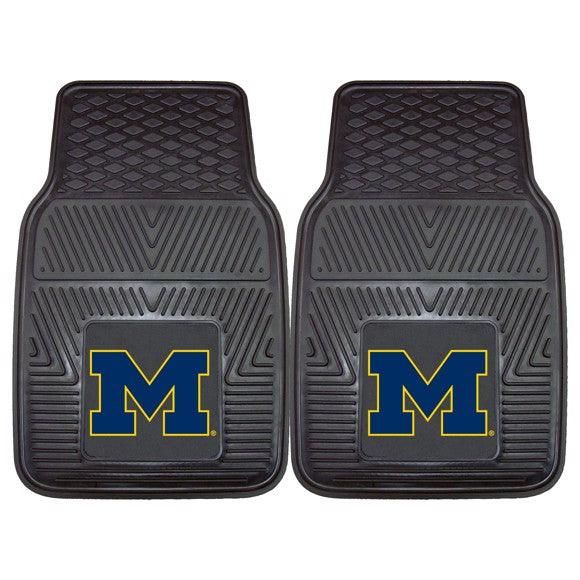 University of Michigan 2pk Heavy Duty Vinyl Car Mat Set - Military Republic
