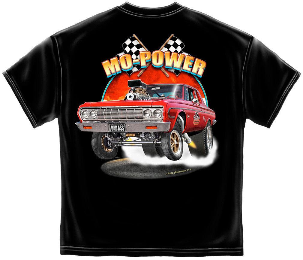 More Power Black Hot Rods T-Shirt-Military Republic