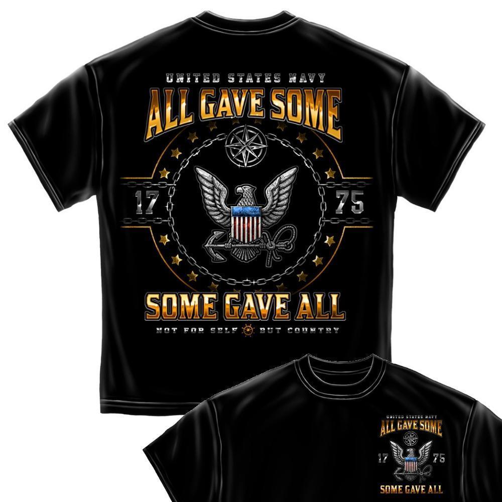 Navy All Gave Some Long Sleeve with Navy Insignia - Military Republic