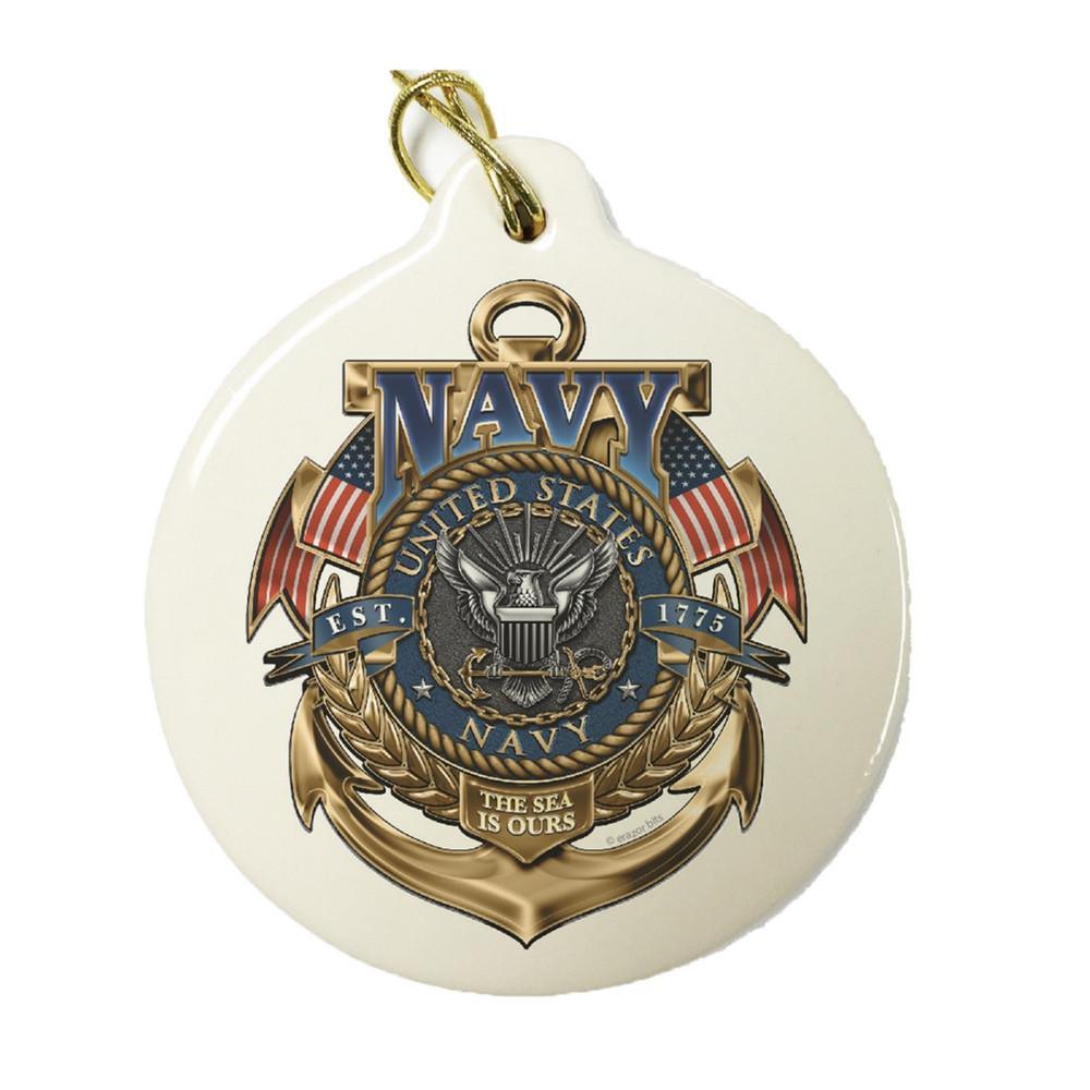 U.S. Navy Set of Three Best Seller Christmas Ornaments - Military Republic
