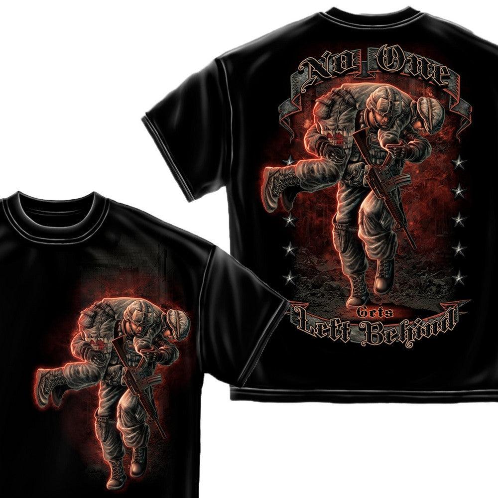 No One Gets Left Behind T-Shirt-Military Republic