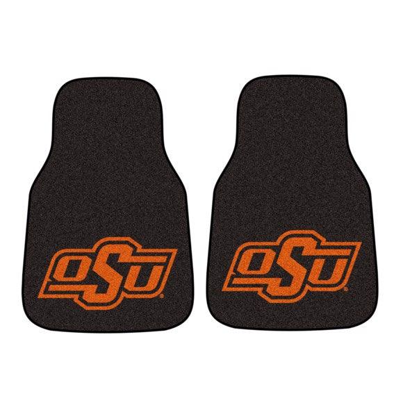 Oklahoma State University 2Pk Carpet Car Mat Set - Military Republic