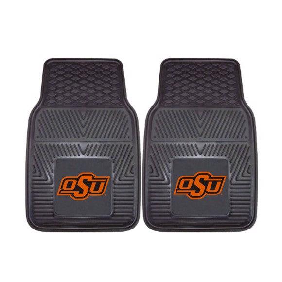 Oklahoma State University 2pk Heavy Duty Vinyl Car Mat Set - Military Republic