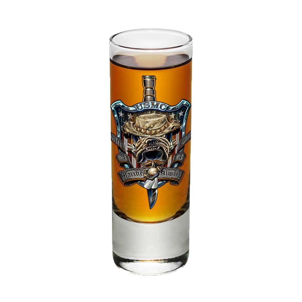 Once A Marine Always A Marine Glasses-Military Republic