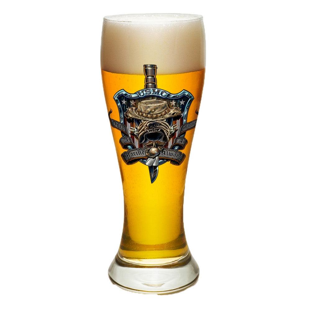 Once A Marine Always A Marine Pilsner Glasses Set-Military Republic