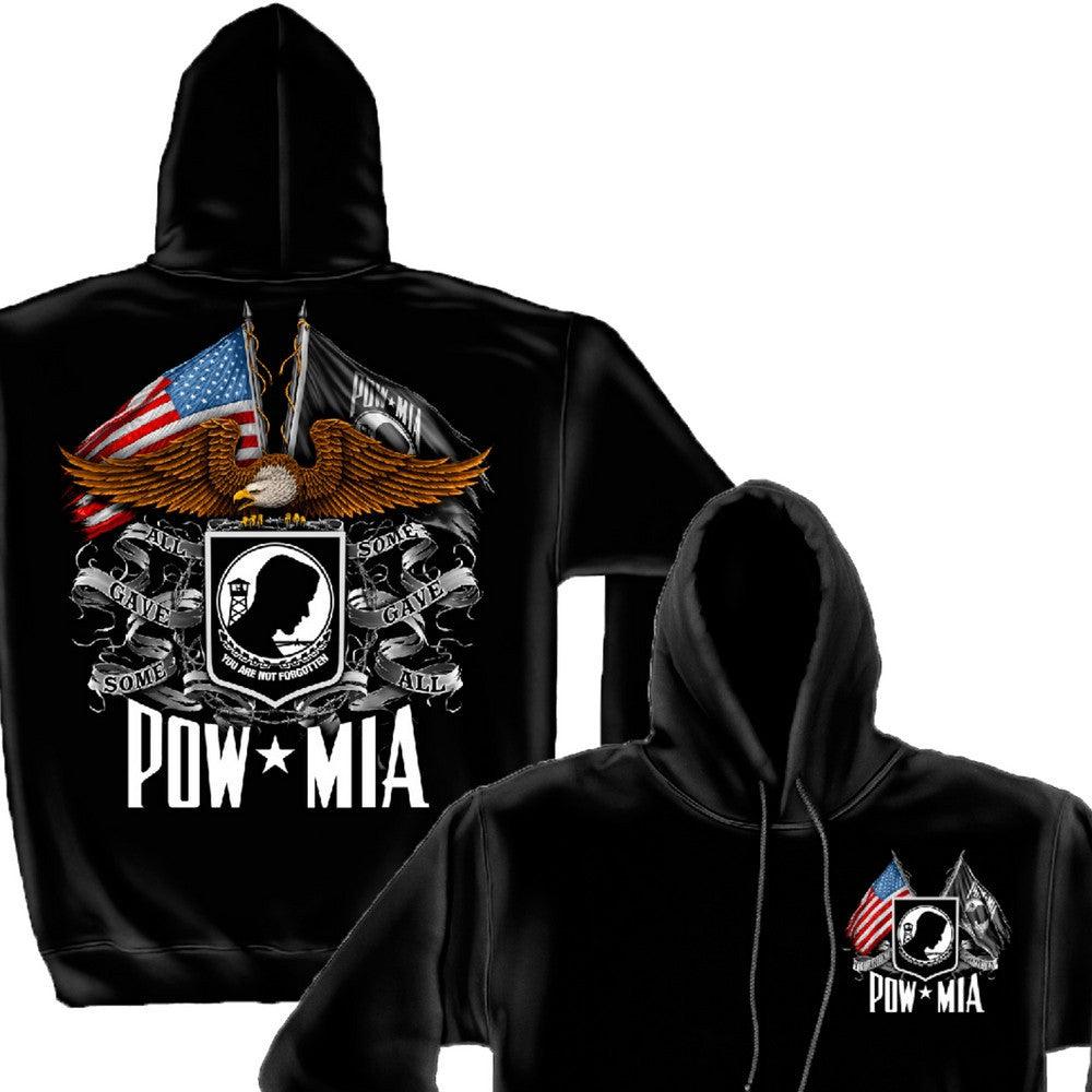 POW MIA Double Flag T Shirt-Military Republic