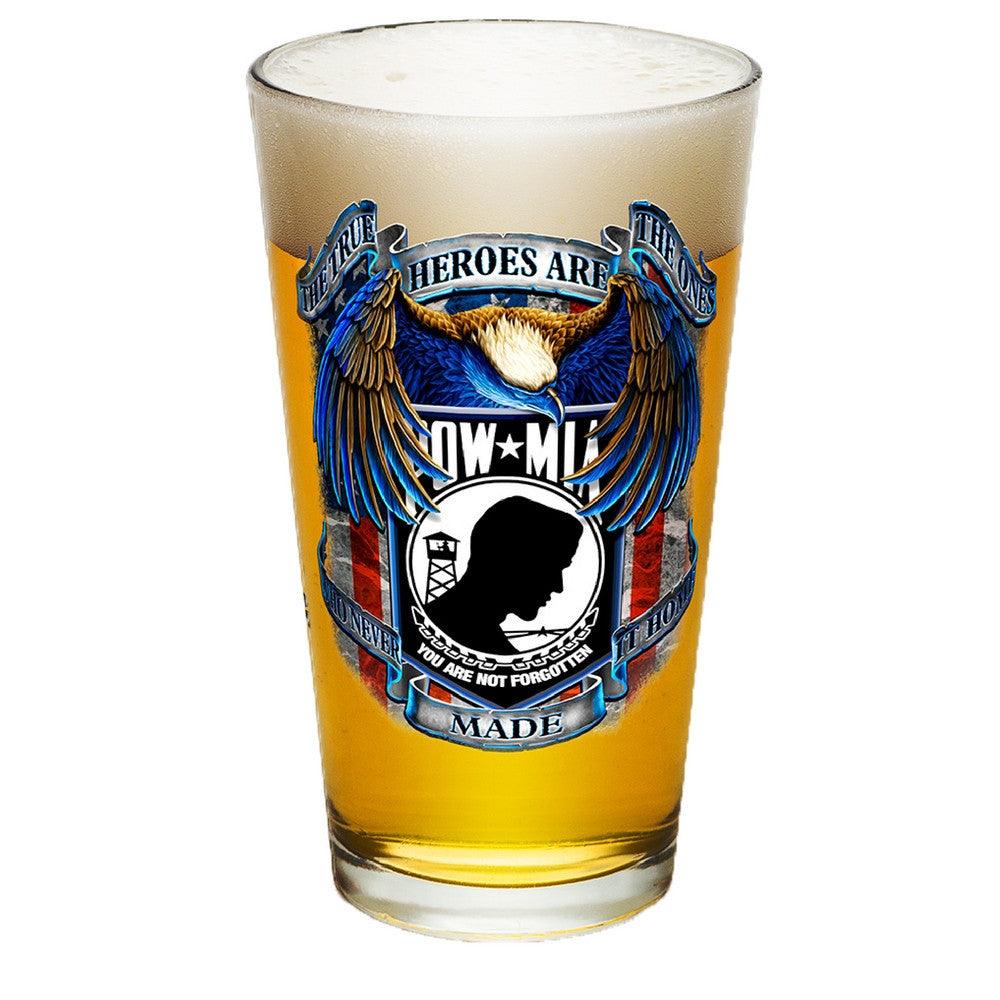 POW MIA Heroes Pint Glasses-Military Republic