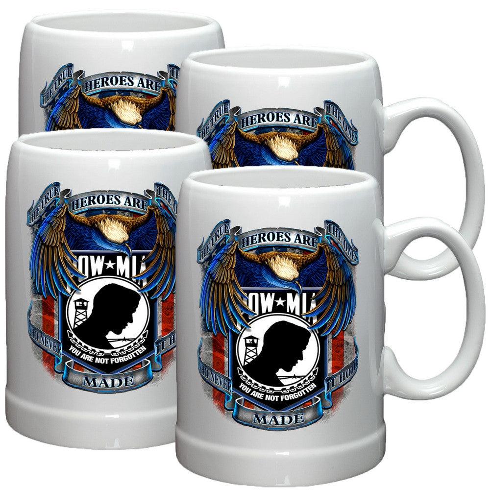 POW MIA Heroes Stoneware Mug Set-Military Republic