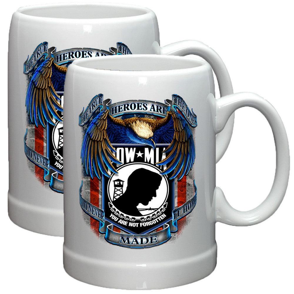 POW MIA Heroes Stoneware Mug Set-Military Republic