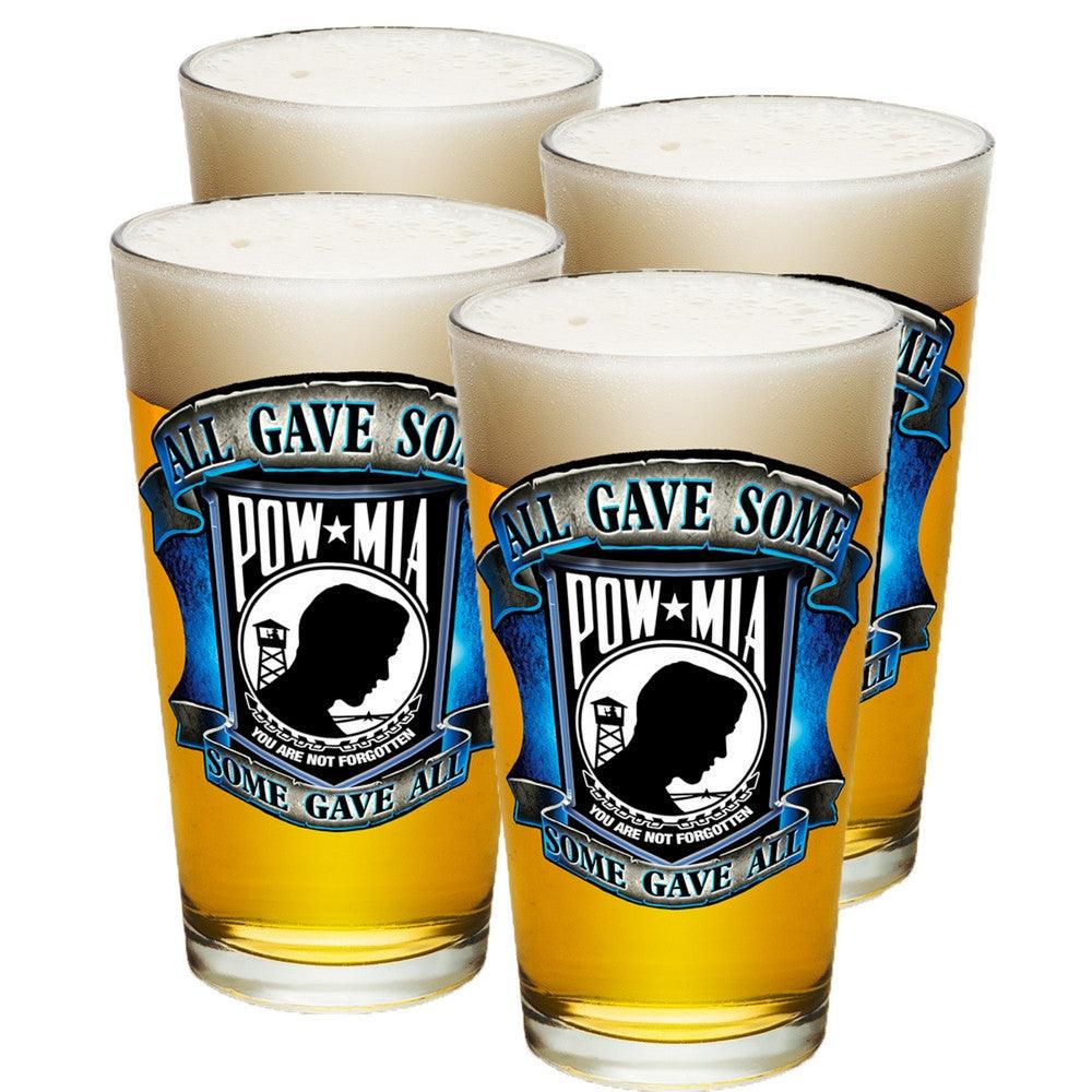 POW MIA Pint Glasses-Military Republic