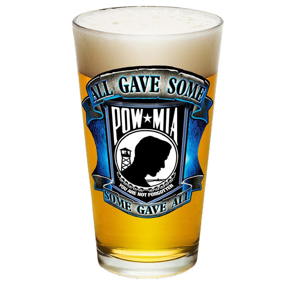 POW MIA Pint Glasses-Military Republic