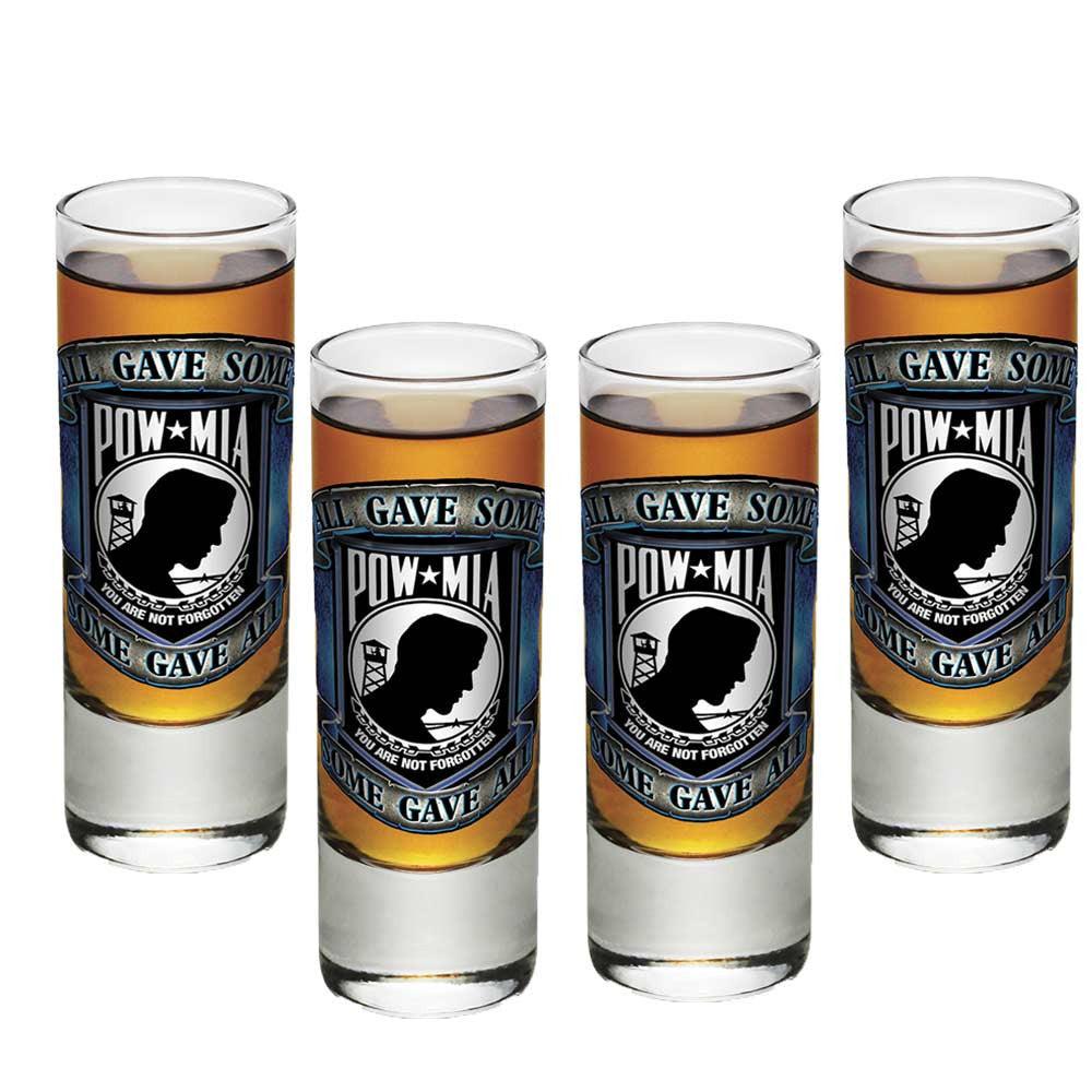 POW MIA Shot Glasses-Military Republic