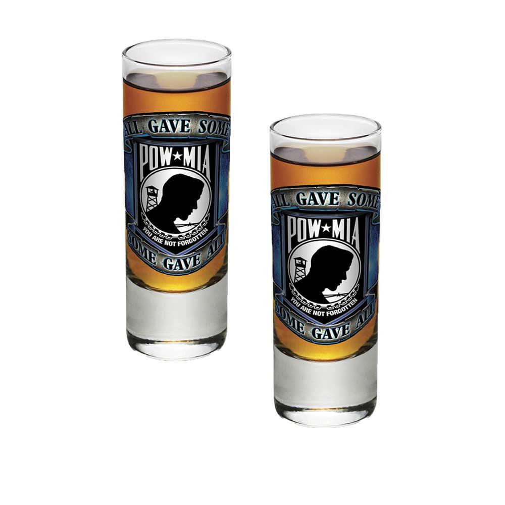 POW MIA Shot Glasses-Military Republic