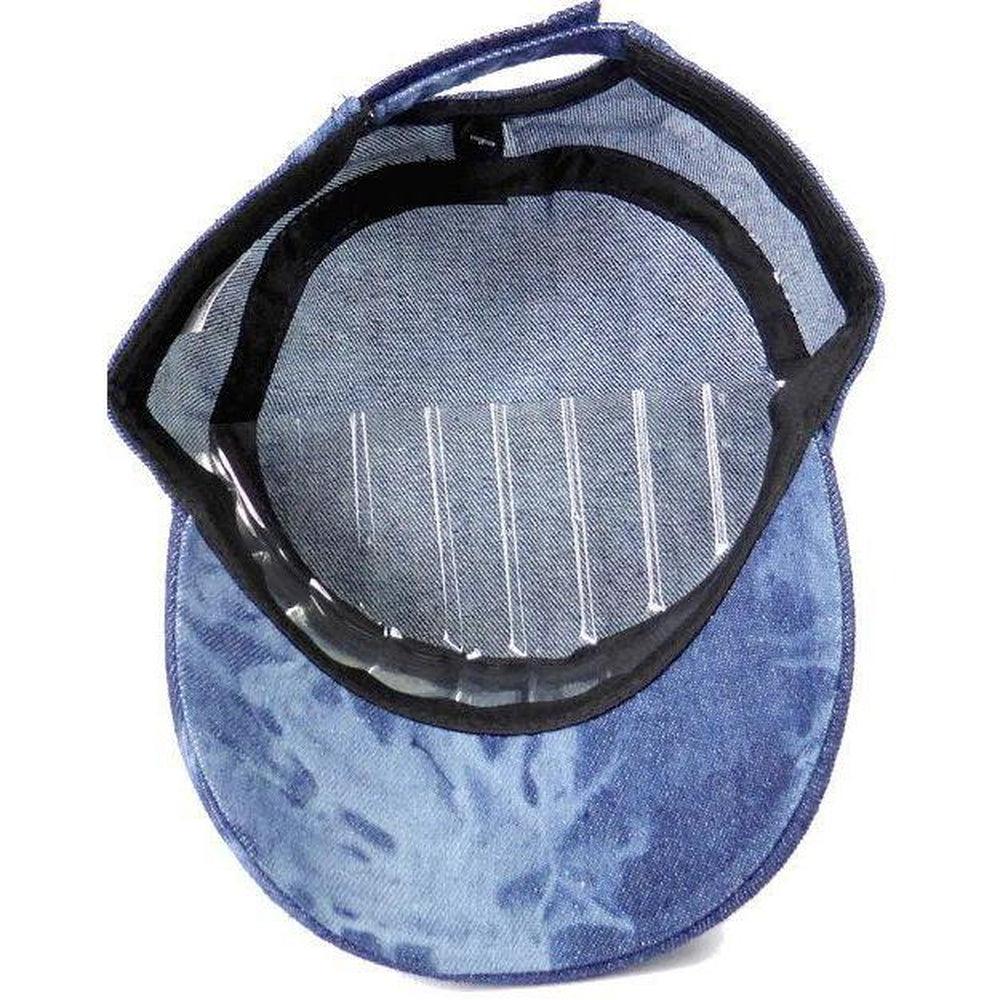 Rhinestone Cadet Cap USA Star - Splash Dark Denim-Military Republic