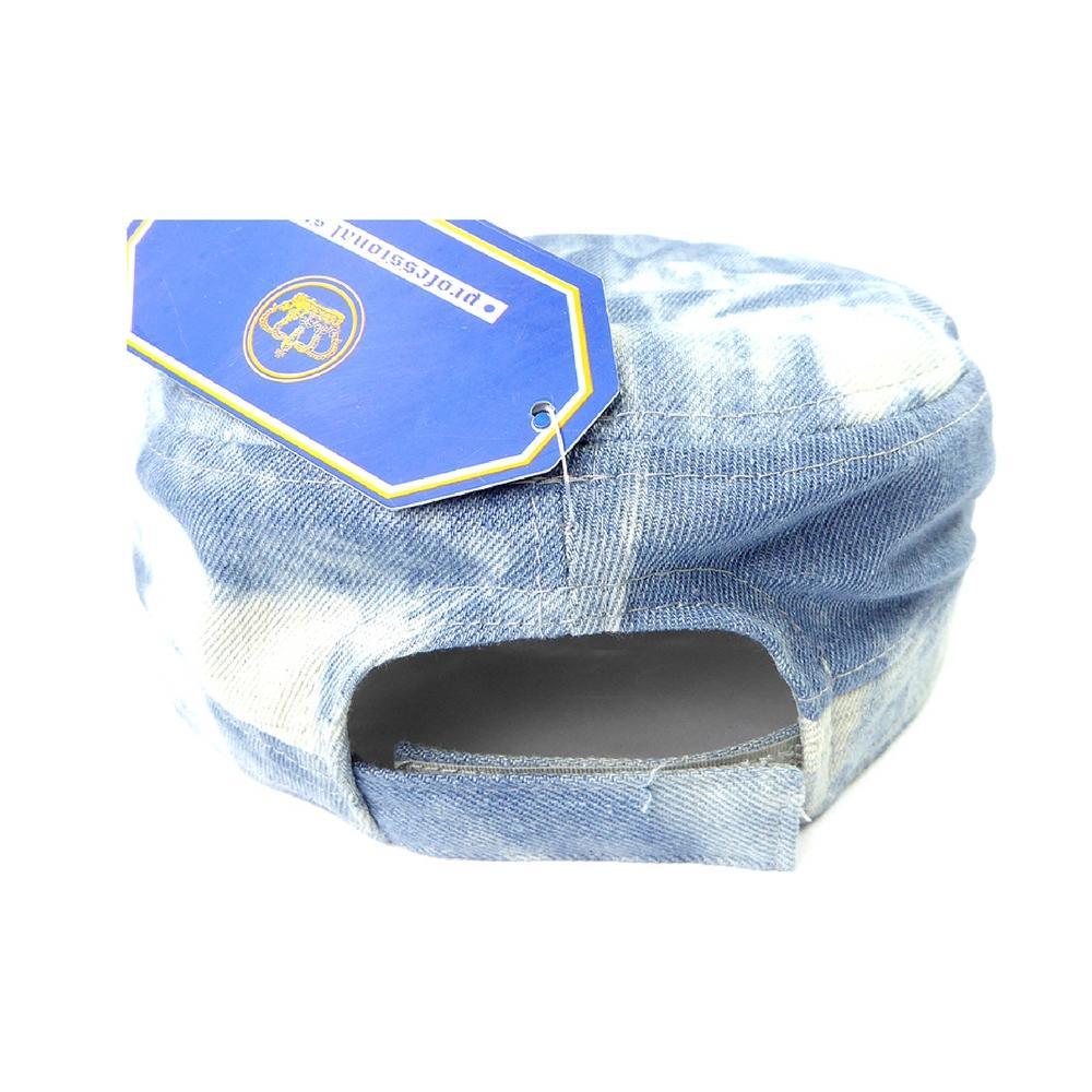 Rhinestone Cadet Hat USA - Splash Light Denim-Military Republic