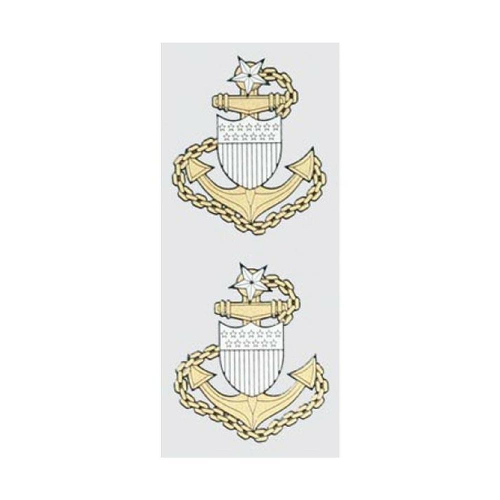 Senior Chief Petty Officer E-8 2-Piece Decals-Military Republic