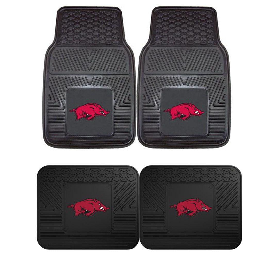 University of Arkansas 2pk Heavy Duty Vinyl Car Mat Set - Military Republic