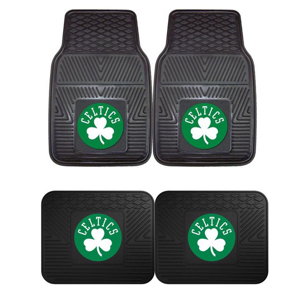 Boston Celtics 2pk Heavy Duty Vinyl Car Mat Set - Military Republic
