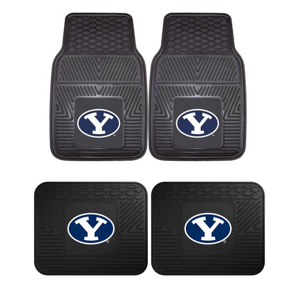 Brigham Young University 2pk Heavy Duty Vinyl Car Mat Set - Military Republic
