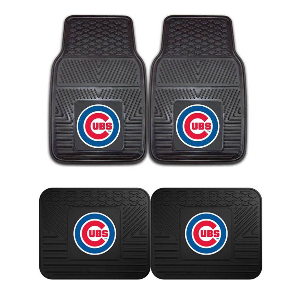 Chicago Cubs 2pk Heavy Duty Vinyl Car Mat Set - Military Republic