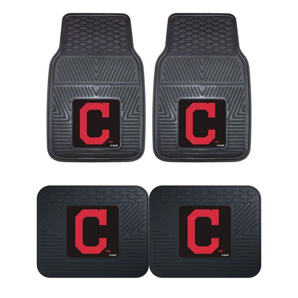 Cleveland Indians 2pk Heavy Duty Vinyl Car Mat Set - Military Republic