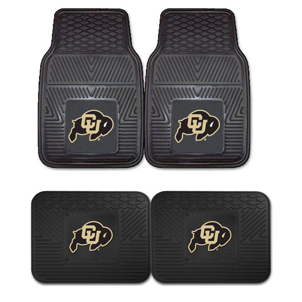 University of Colorado 2pk Heavy Duty Vinyl Car Mat Set - Military Republic