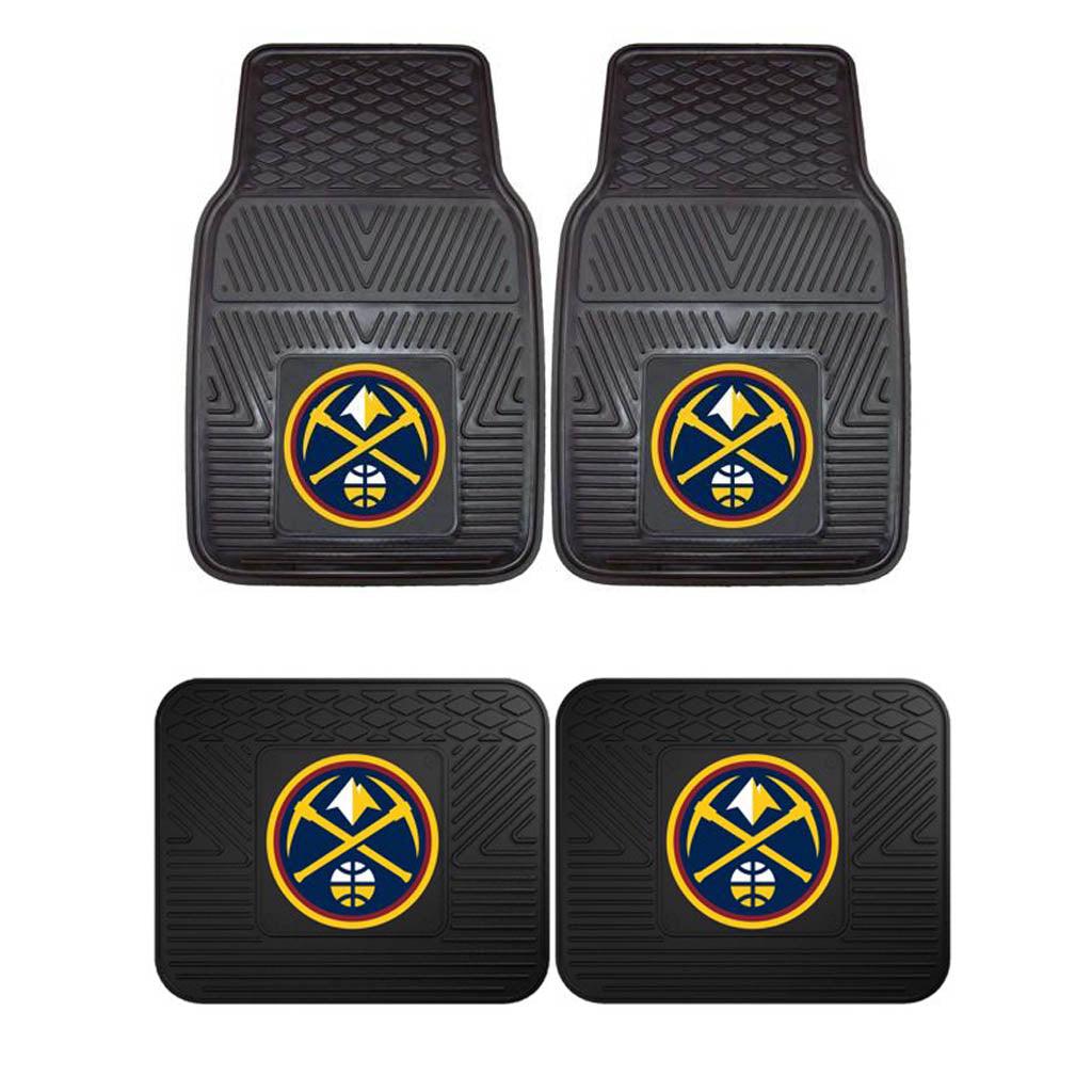 Denver Nuggets 2pk Heavy Duty Vinyl Car Mat Set - Military Republic