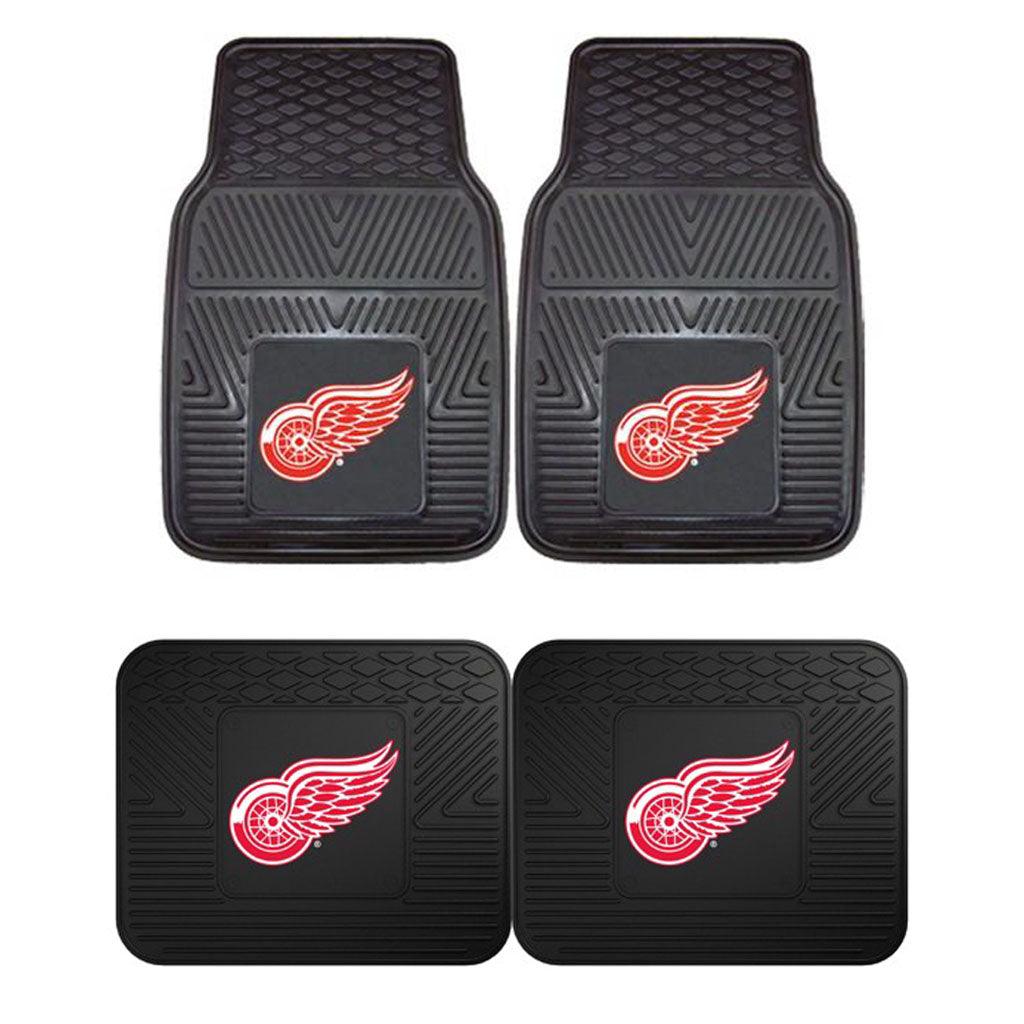 Detroit Red Wings 2pk Heavy Duty Vinyl Car Mat Set - Military Republic