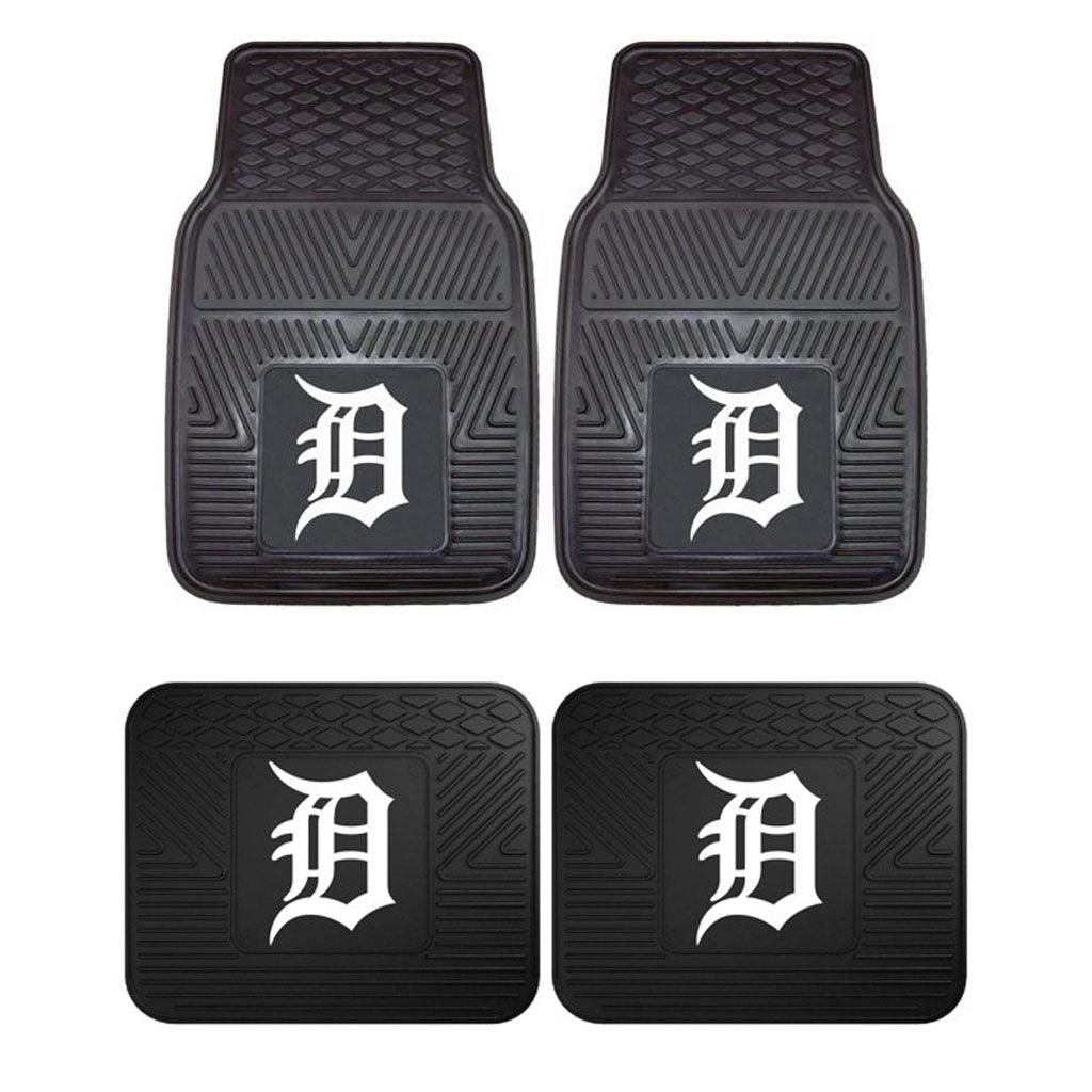 Detroit Tigers 2pk Heavy Duty Vinyl Car Mat Set - Military Republic
