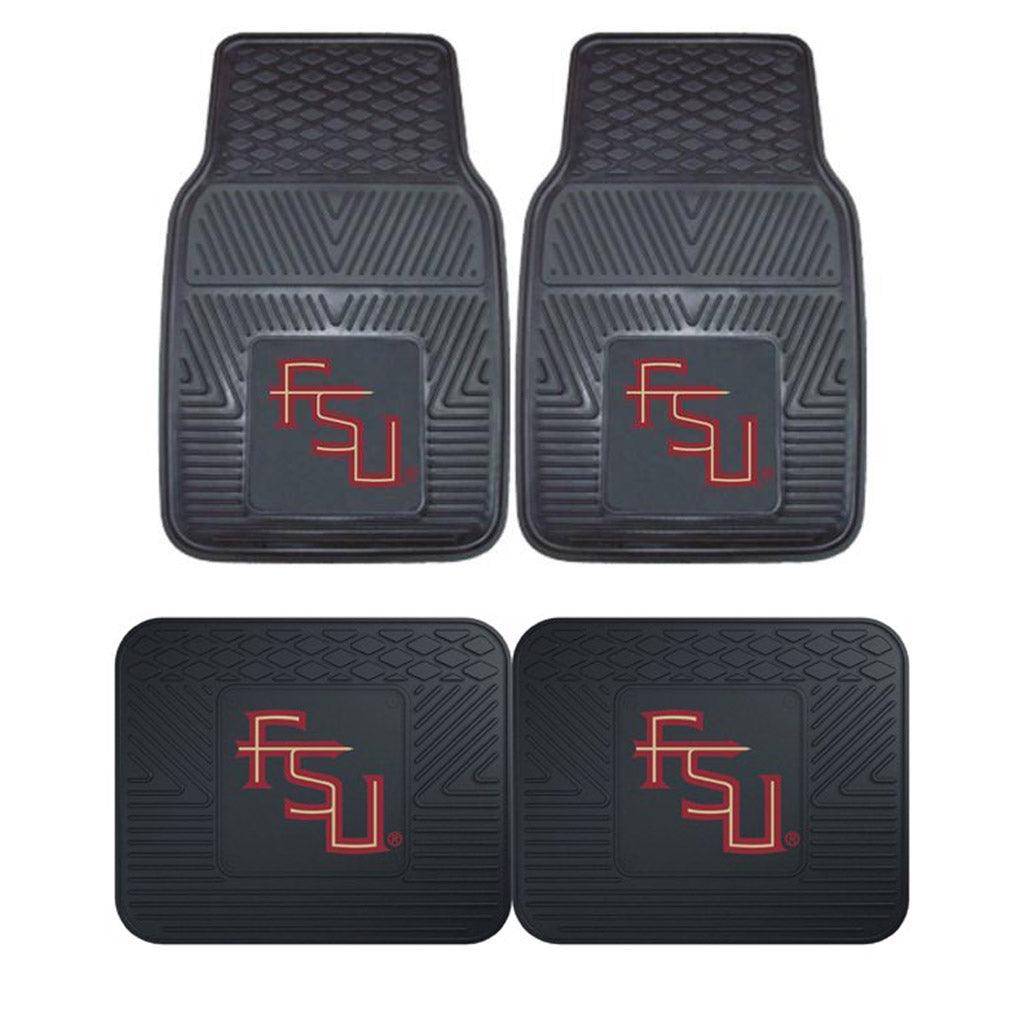 Florida State University 2pk Heavy Duty Vinyl Car Mat Set - Military Republic