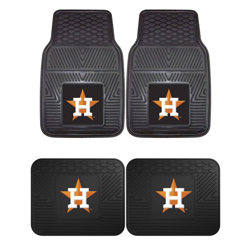 Houston Astros 2pk Heavy Duty Vinyl Car Mat Set - Military Republic