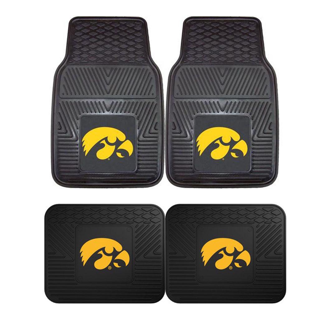 University of Iowa 2pk Heavy Duty Vinyl Car Mat Set - Military Republic