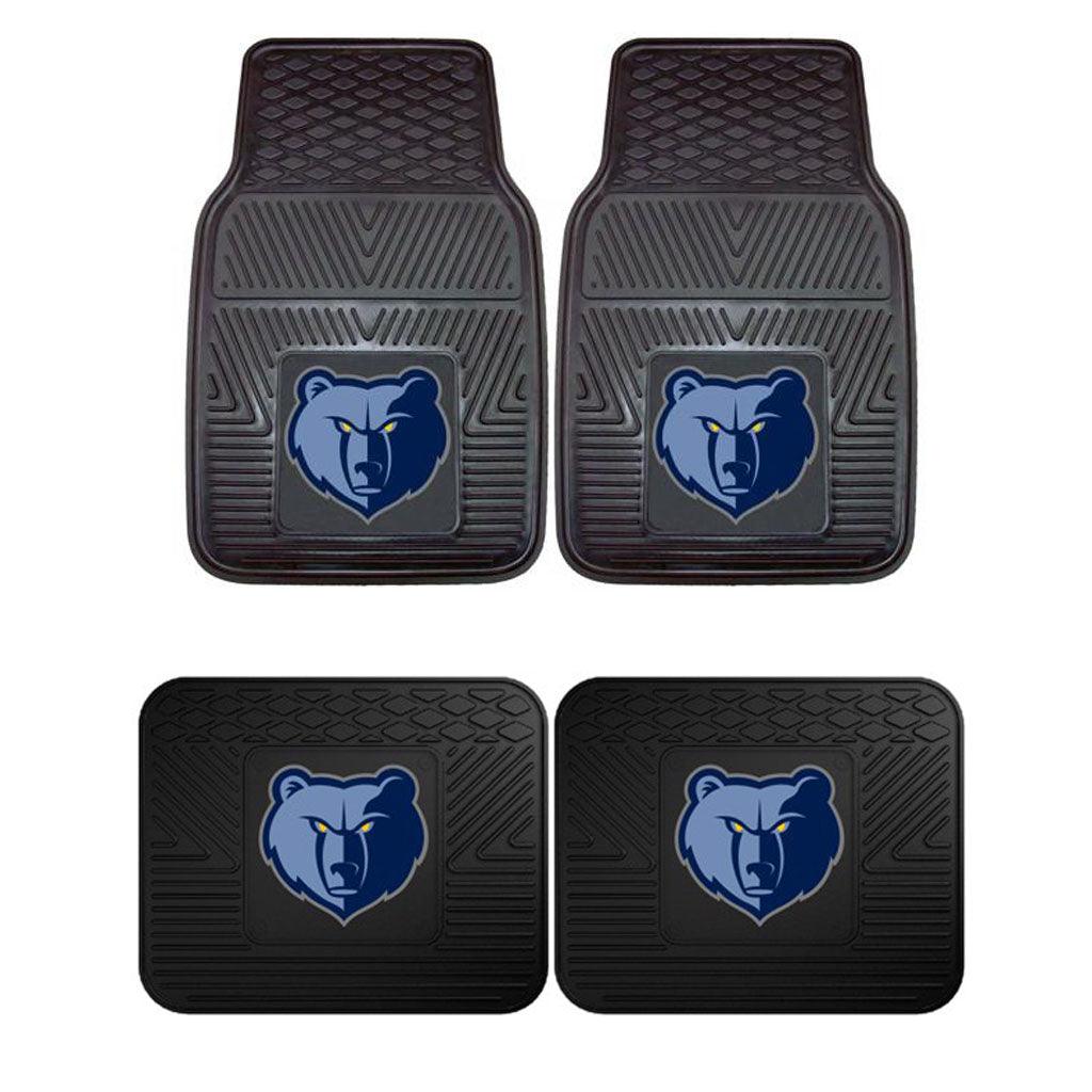 Memphis Grizzlies 2pk Heavy Duty Vinyl Car Mat Set - Military Republic