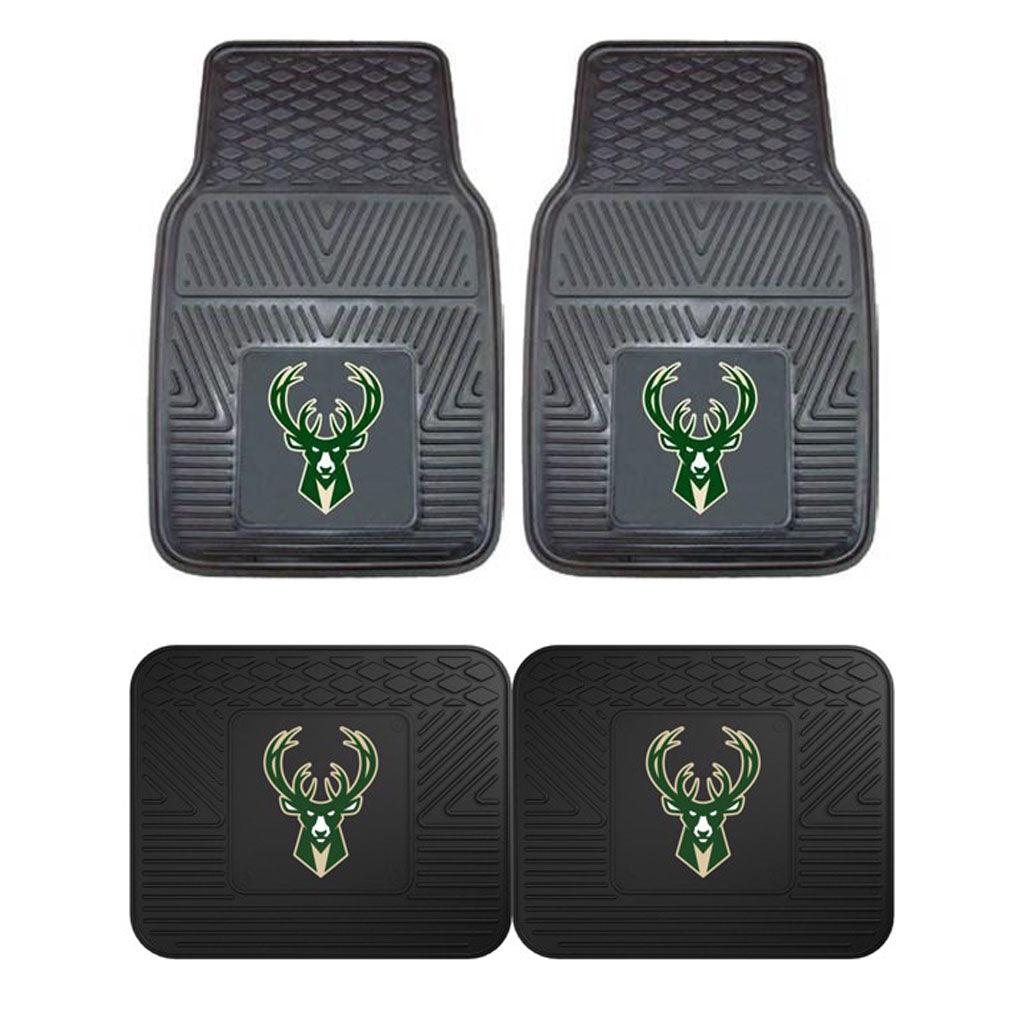 Milwaukee Bucks 2pk Heavy Duty Vinyl Car Mat Set - Military Republic