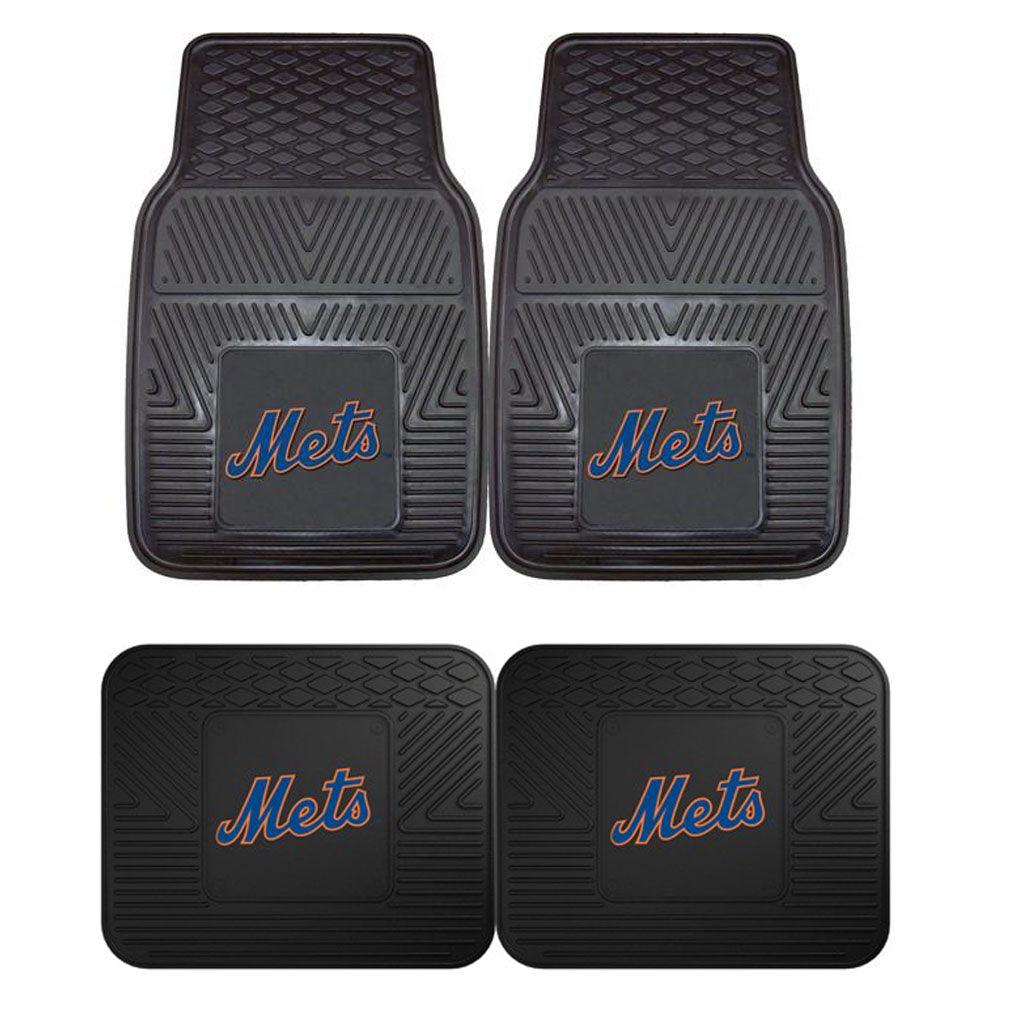 New York Mets 2pk Heavy Duty Vinyl Car Mat Set - Military Republic
