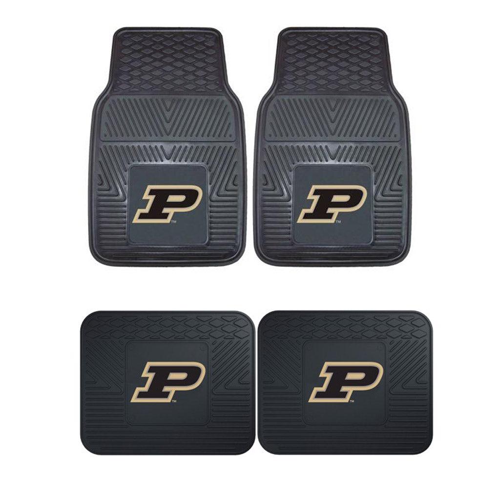 Purdue University 2pk Heavy Duty Vinyl Car Mat Set - Military Republic