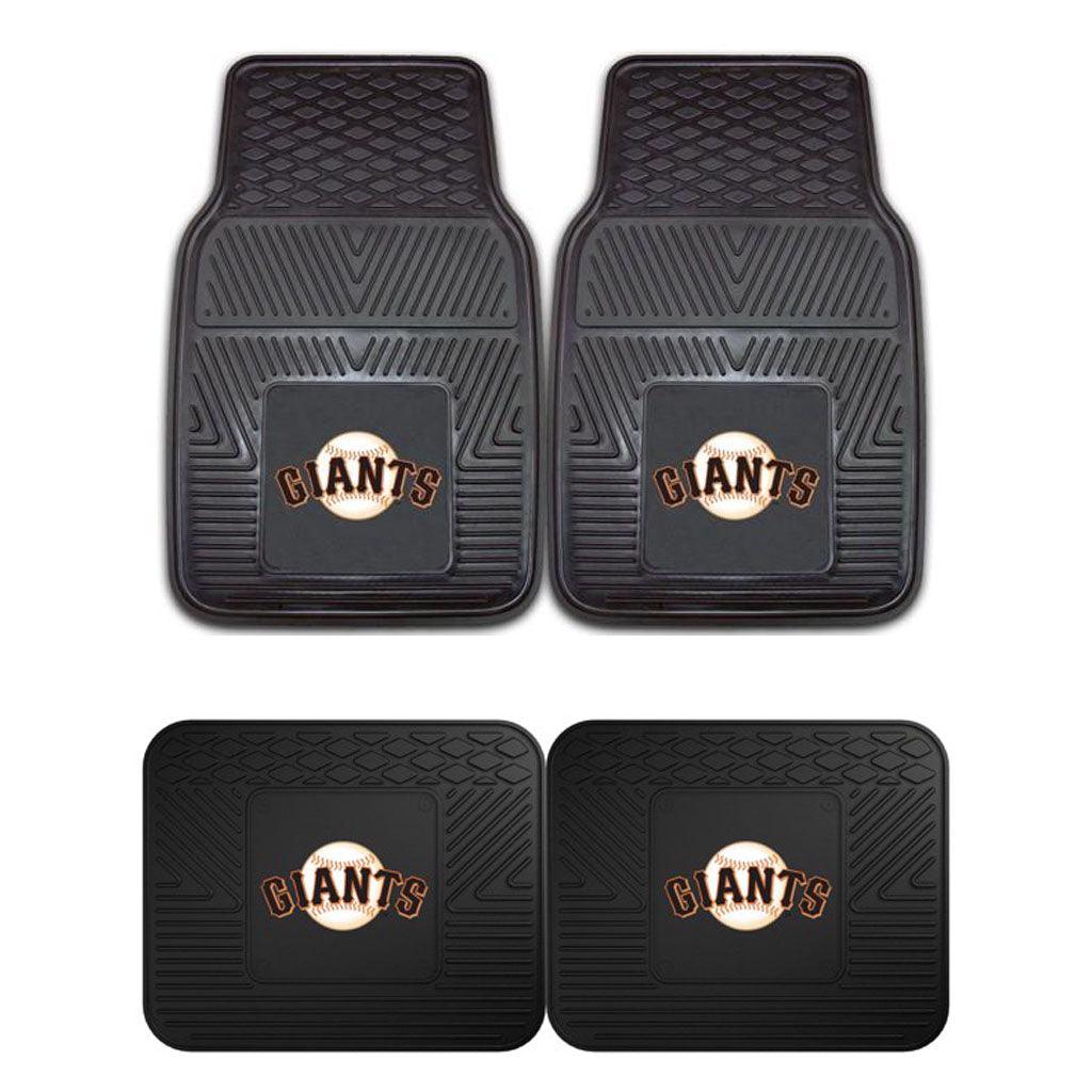 San Francisco Giants 2pk Heavy Duty Vinyl Car Mat Set - Military Republic