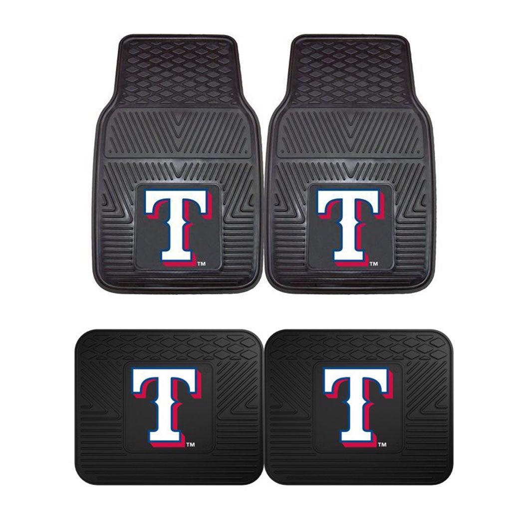 Texas Rangers 2pk Heavy Duty Vinyl Car Mat Set - Military Republic