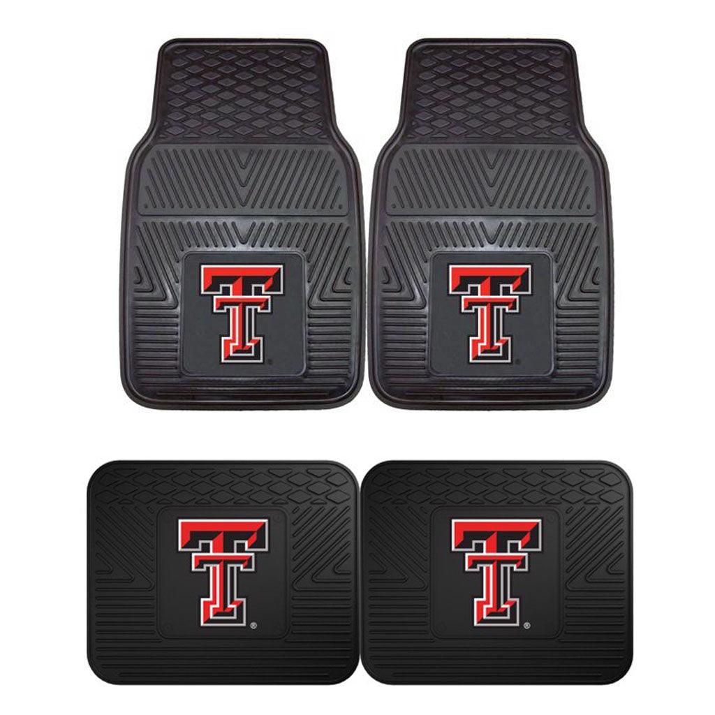 Texas Tech University 2pk Heavy Duty Vinyl Car Mat Set - Military Republic
