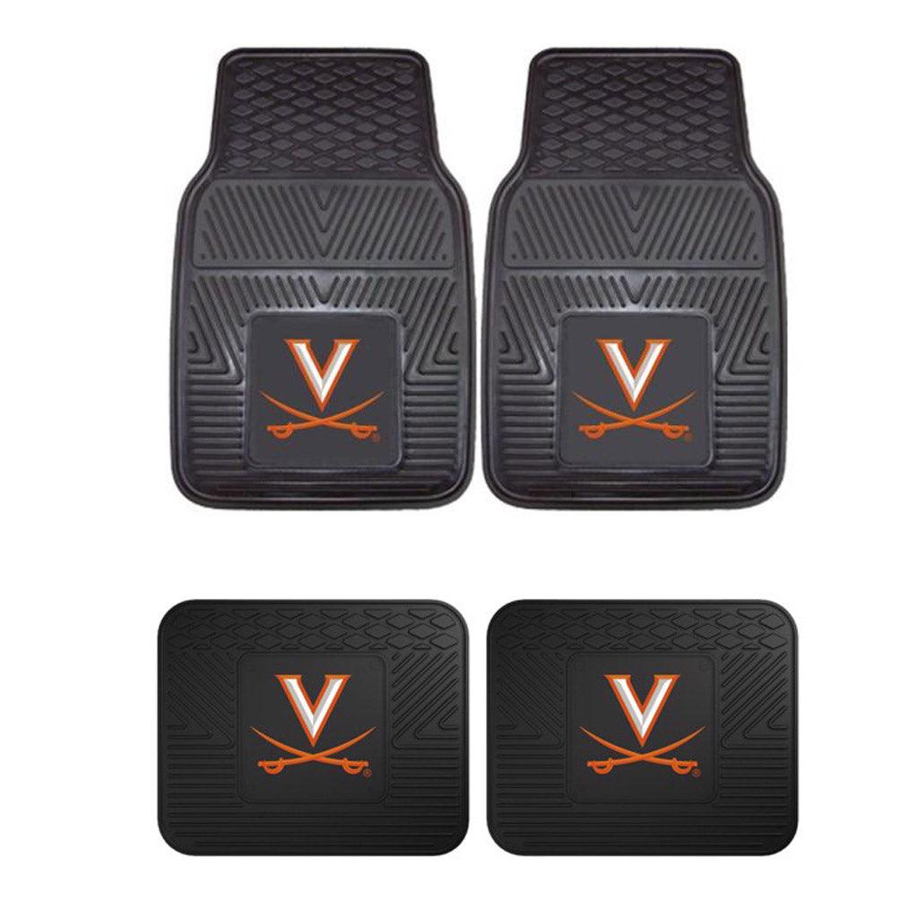 University of Virginia 2pk Heavy Duty Vinyl Car Mat Set - Military Republic