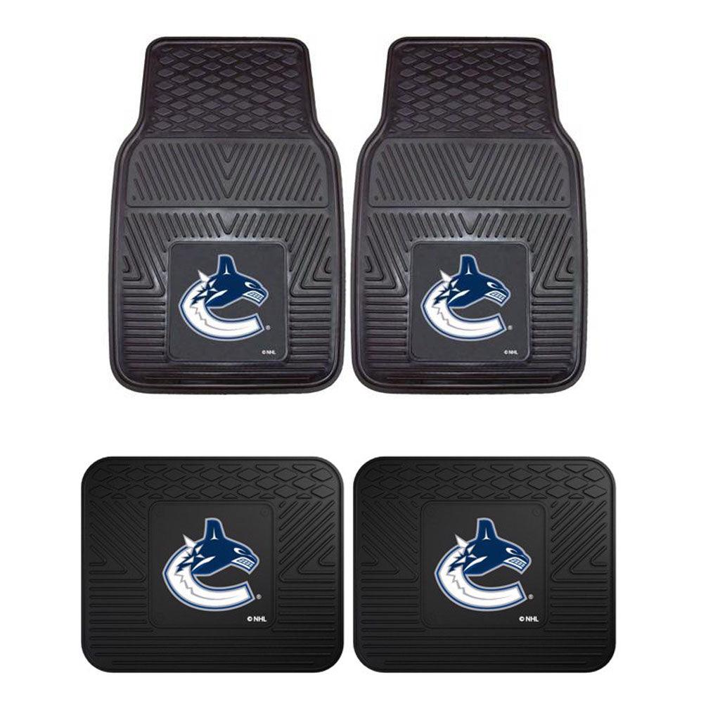 Vancouver Canucks 2pk Heavy Duty Vinyl Car Mat Set - Military Republic