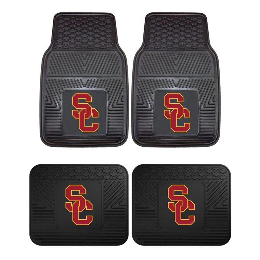 University of Southern California 2pk Heavy Duty Vinyl Car Mat Set - Military Republic
