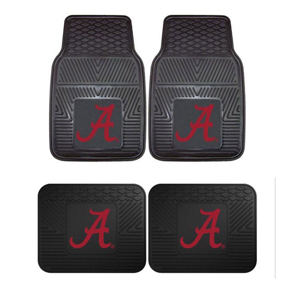Alabama 2pk Heavy Duty Vinyl Car Mat Set - Military Republic