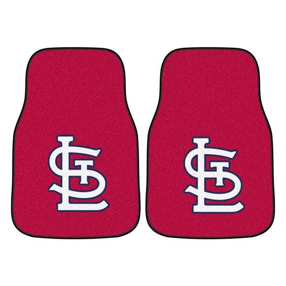 St. Louis Cardinals 2Pk Carpet Car Mat Set - Military Republic