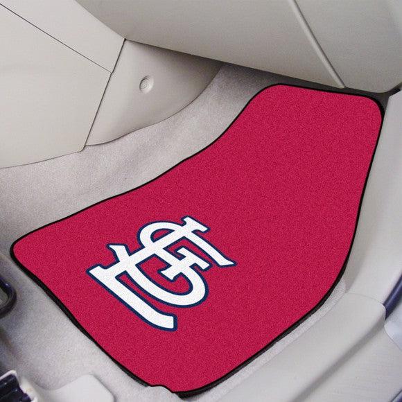 St. Louis Cardinals 2Pk Carpet Car Mat Set - Military Republic